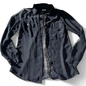 Vintage Y2K Dynamite Women’s Sheer Romantic Feminine Coachella Blouse XS